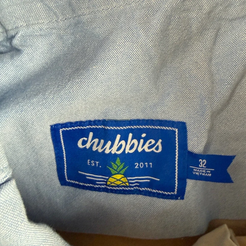 Chubbies Shorts Men's 32 Beige Chino Casual Everyday Summer Khaki 5.5